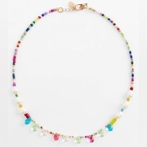 ZARA Multicolored Beaded With Pearls Necklace